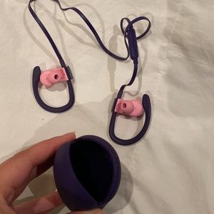 Pink and Purple Power Beats 3